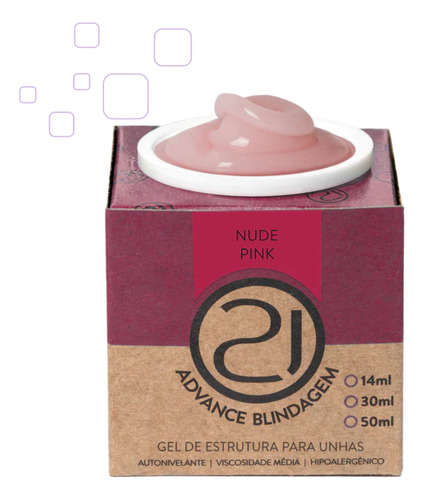 Advance Gel Nude Pink 30ml - Nails 21 Cor Nude Pink
