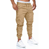 Pantalón Jogger Cargo Skinny De Gabardina Strech