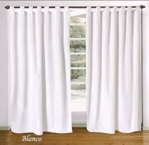 Cortinas Ambiente Tropical Sistema Presilllas Excelente