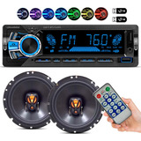 2 Alto Falantes Jbl Selenium 6 Porta + Radio Mp3 Bluetooth