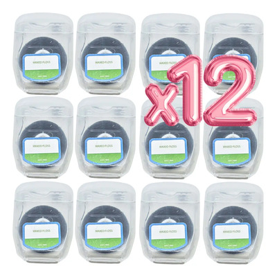 Hilo Dental Carbón Activado Fibra Bambú Menta + Estuche 12pz | Envío gratis