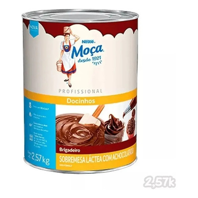 Brigadeiro Pronto Nestlé Moça Latão Gigante Lata 2,57kg | Parcelamento sem juros