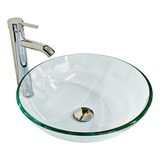 Arenci-pack Lavabo Mod. Luna Claro - Fc Cromo 42x14 Cms.