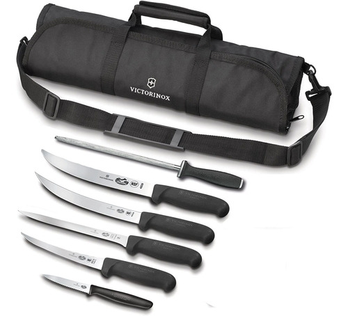 Kit De Cuchillos Victorinox Swissarmy Con Afilador, 7 Piezas