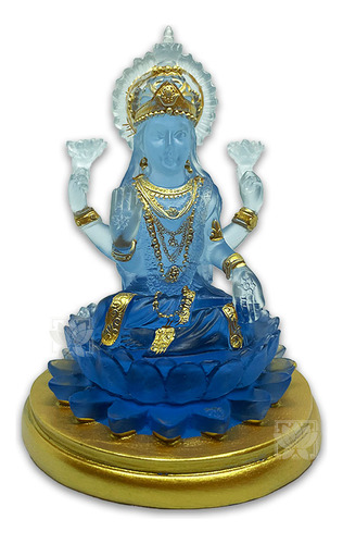 Diosa Lakshmi Peq.  Azul Transparente / Abienteyaromas