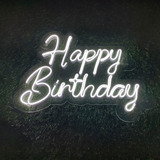 Letrero Led Neon Happy Birthday 80x60 Color Ymodelo A Elegir