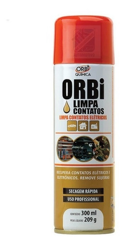 Limpa Contato Eletronico Eletrico Spray 300ml Orbi Quimica