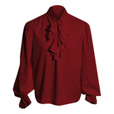 Camisa Gótica Para Hombre F, Medieval, Vintage, Con Cordones