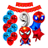 Combo Kit Deco Fiesta Globos Hombre Araña 5