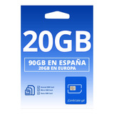 Simcard Chip Prepago Europa Gb Internet + Llamadas 5g