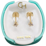 Aros Abridores Oro 18k Marca Ch Grifa Blanca 181 J Esponda