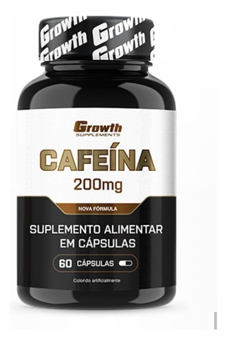Cafeína 200mg Termogênico 60 Caps - Growth Supplement