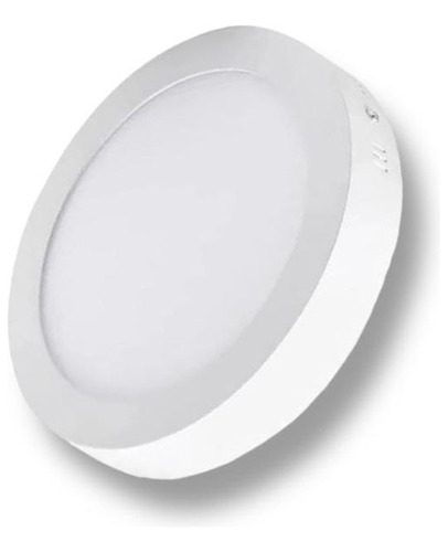 Panel Led 18w Redondo Sobreponer Luz Blanca