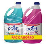 Pack Poett Limpiador Aromatizante 2 Un X 4lts