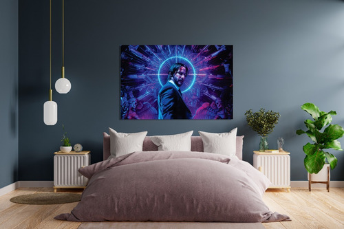 Cuadro  Canvas John Wick Lila  Keanu 80*100cm