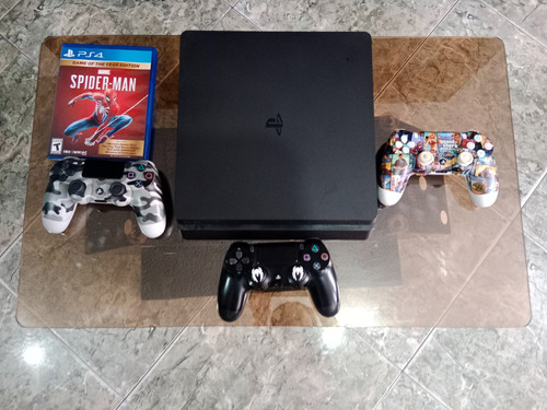 Sony Playstation 4+ 3 Controles Y 1 Juego De Spiderman