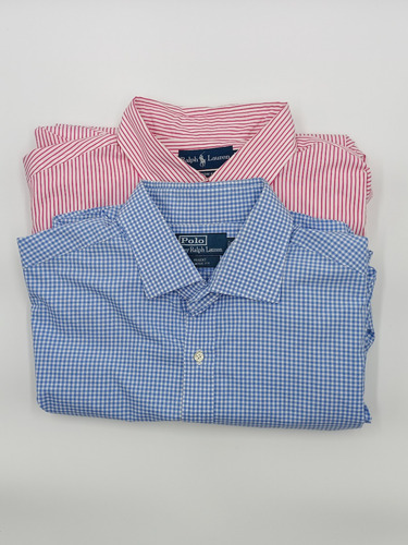 2 Camisas Ralph Lauren  18 34-35 (xl)  Rosa Y Azul