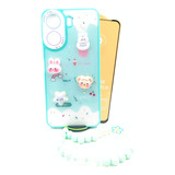 Case Pulsera + Mica Cristal Para Xiaomi Redmi 13c / Poco C65