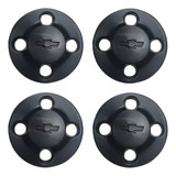 4 Tapones Copa Centro De Rin Chevrolet Chevy 94-03 Negro