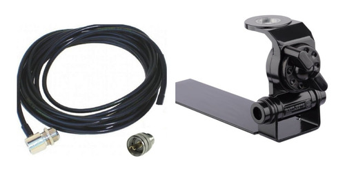 Kit Cabo Coaxial 5,0m Conector Uhf Macho Suporte Caminhonete