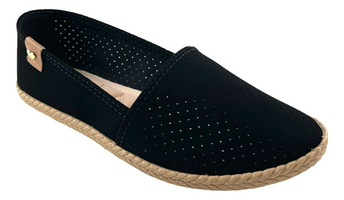 Sapatilha Feminina Moleca Alpargata Original 5287210 Nobuck