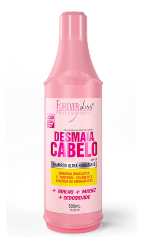 Shampoo Forever Liss Desmaia Cabelo Ultra Hidratante 500ml