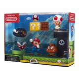 World Of Nintendo Super Mario Set Figuras Llanura De Bellota