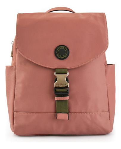 Elfe Mochila Con Tapa Pequeña Rosa Viejo