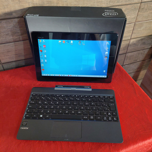 Notebook Tablet Asus 2 Em 1 Transformer Book T100ta Vermelho