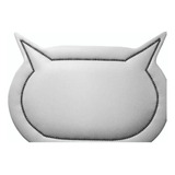 Cabeceira Branca Corino Gatinho P. Cama Box Solteiro 65x90