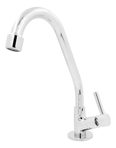 Torneira Cozinha 100% Metal Inox Bancada Mesa Pia Bica Móvel