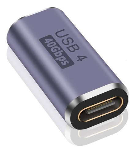 Adaptador Conversor Usb Tipo C 4.0 40gbps 8k 60hz 100w F - F