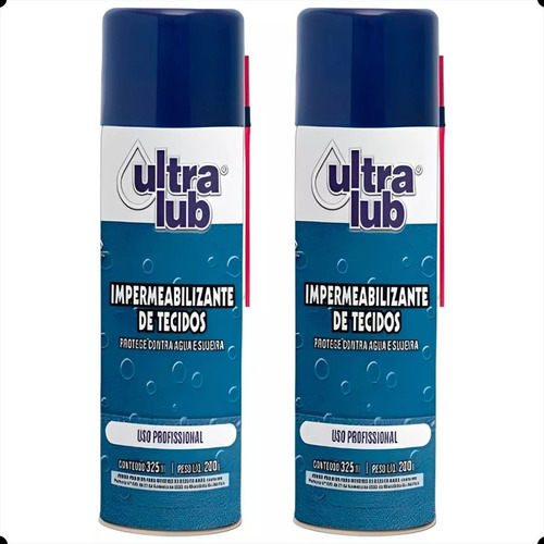 2 Impermeabilizante Sofá Tecidos Banco Estofado Spray 325ml 