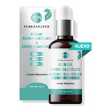 Pureza Natur Serum Facial Ácido Glicólico + Salicílico Hidratante 50ml | Suero Antiedad Con Aha, Bha, Acido Hialurónico Reductor De Sebo 50ml Todo Tipo De Piel