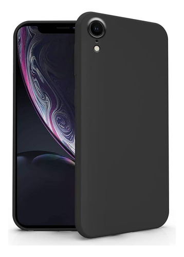 Funda Silicona Antigolpe Con Cubre Cámara Para iPhone XR