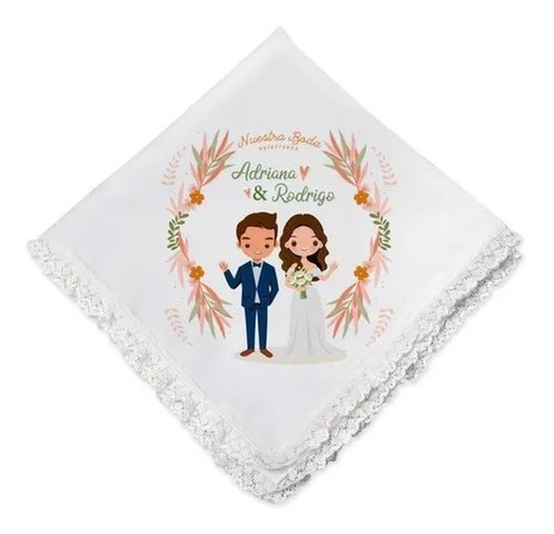 25 Servilletas De Boda Personalizadas