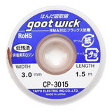 Malla Desoldante Goot Japon Saturada En Flux 3mm Cp3015