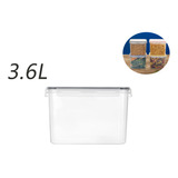 Caja De Plástico 3.6 Litros Transparente X1