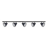 Aplique Riel Led Spot Movil 5 Luces Ar111 1,5mts Dimerizable