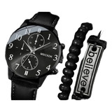 Reloj Hombre  Y Pulsera De Regalo Caja Incluida.