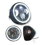 Faro Led 5.75 Daymaker Angel Eye Con Carcasa  Universal