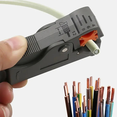 Pinza Peladora Cable Coaxial Rg-6 58 59 Pelacable Giratorio