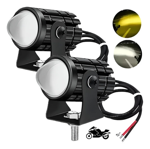 Faros Led Color Doble De Haz Alto\u002Fbajo P\u002Fmoto Auto 1 Par | MercadoLibre