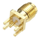 Conector Sma Hembra Vertical Para Placa  Pack 4 Unidades