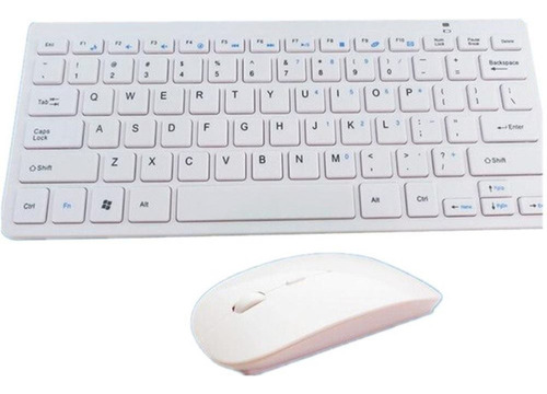 Combo Teclado Inalámbrico + Mouse  Tipo Mac Con Protector 