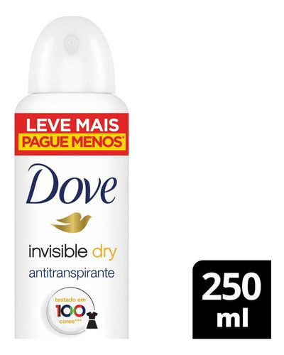 Desodorante Antitranspirante Dove Women Invisible Dry 250ml