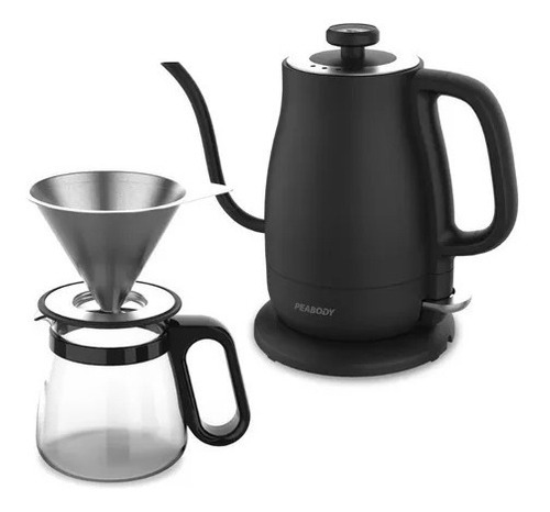 Jarra Eléctrica Barista Peabody Pe-ck8368 Color Negro 