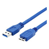 Cable Micro Usb 3.0 Para Disco Externo Wd Passport Y Otros