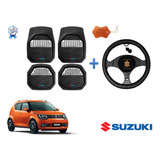 Tapetes 3d Logo Suzuki + Cubre Volante Ignis 2017 A 2023