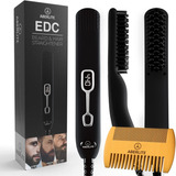 Aberlite Edc - Premium Beard Straightener Brush For Men - Pr